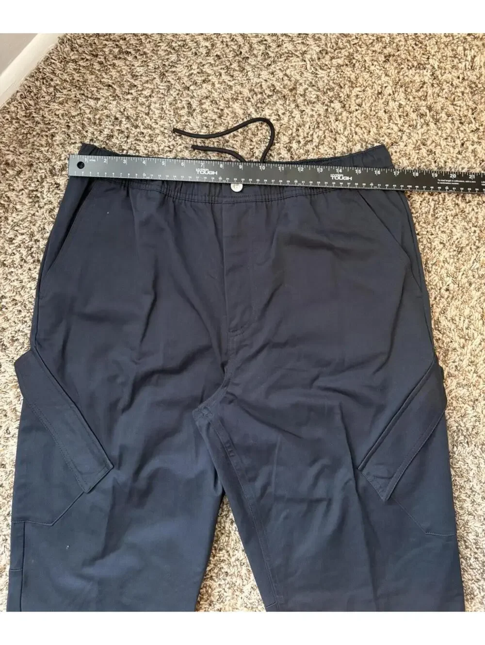 Jordan Men’s Black Woven Track Cargo Pants Basketball Athletic Large FB7305-010